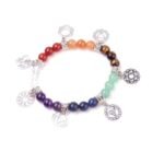 7 Chakra Beads Charm Bracelet