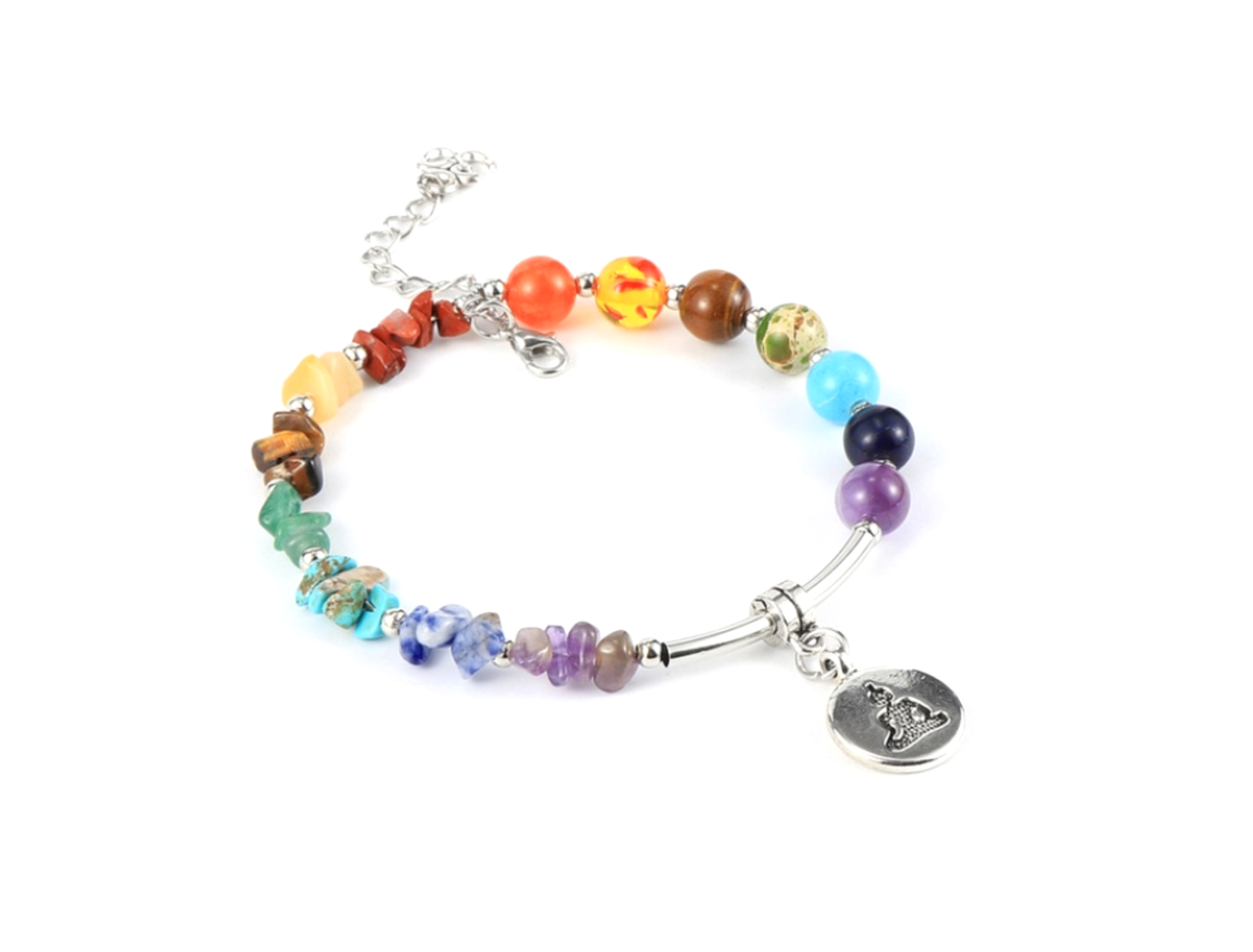 Chakra Stones Charm Bracelet