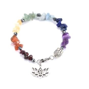 Chakra Bead Charm Bracelet