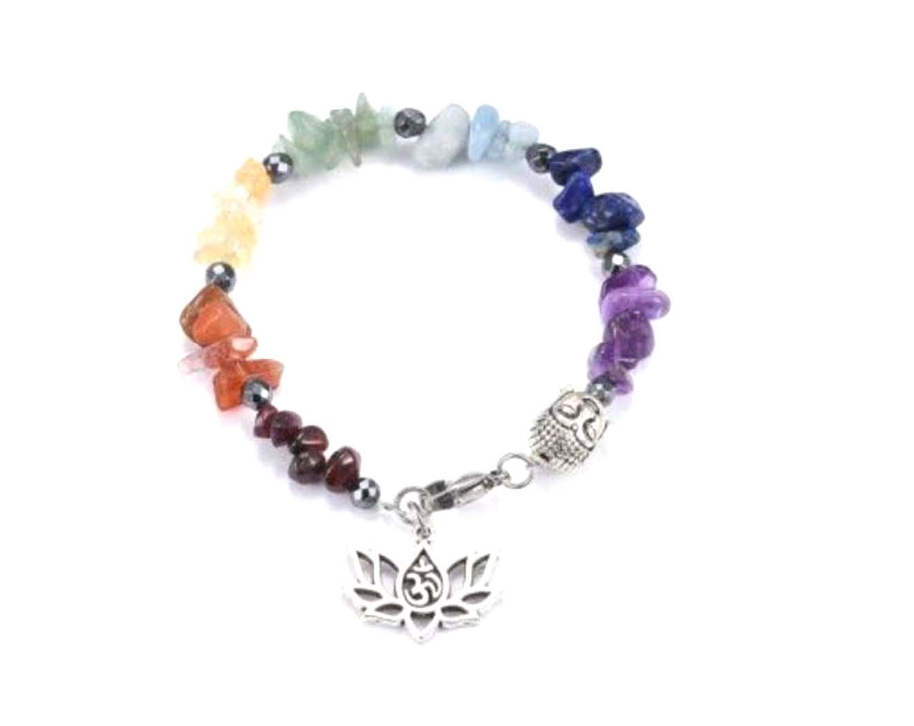 Chakra Bead Charm Bracelet