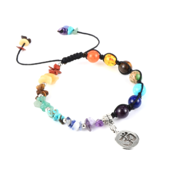 Chakra Bracelet with Buddha Charm