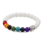 White Bead Chakra Bracelet