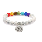 Howlite 7 Chakra Bracelet