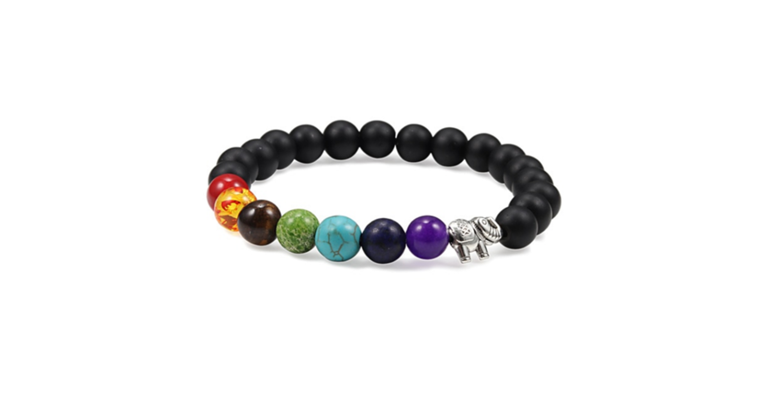 Black 7 Chakra Bracelet