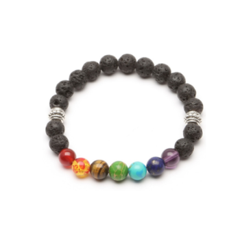 7 Chakra Lava Bracelets