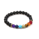 Chakra Lava Rock Bracelet