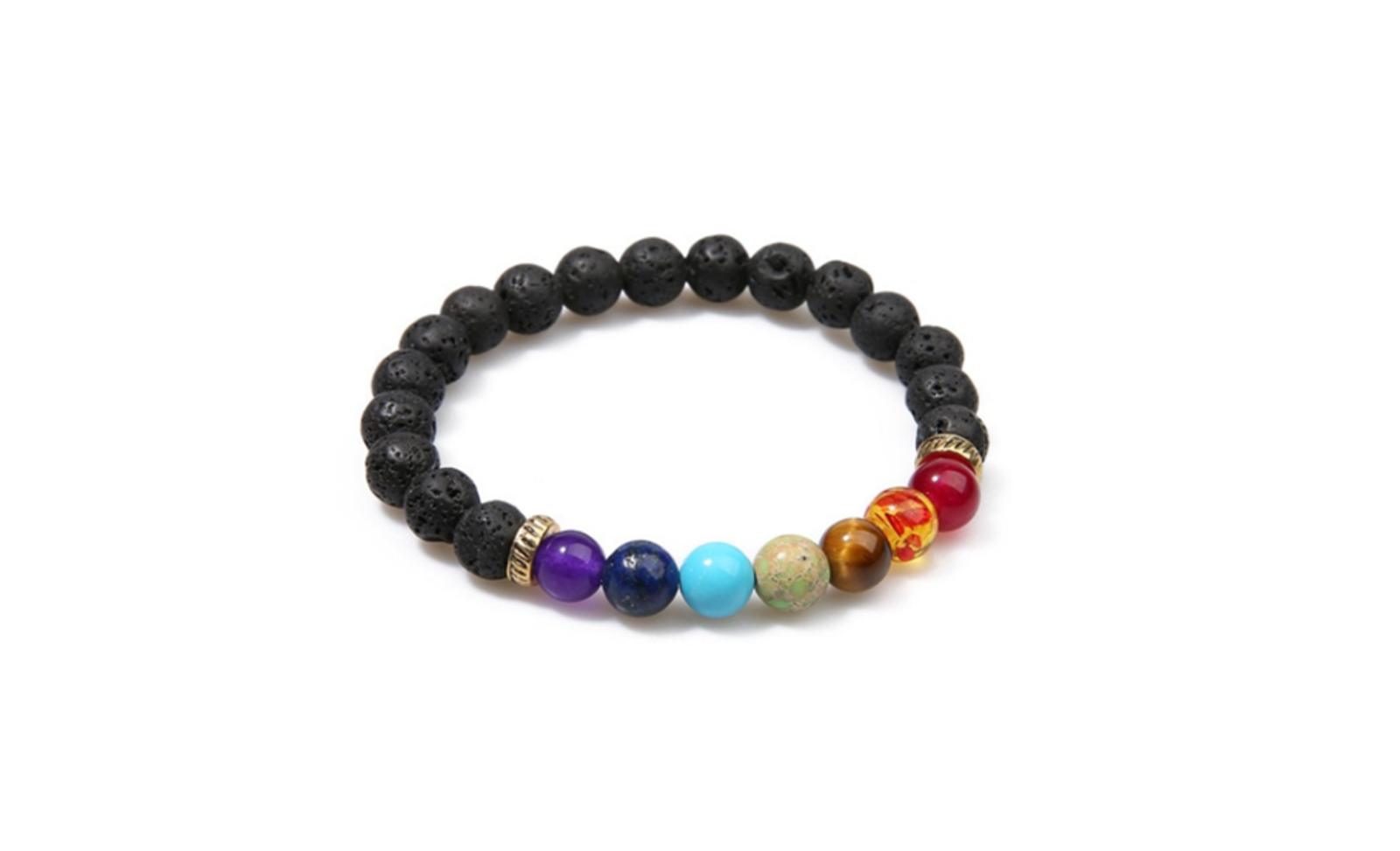 Chakra Lava Rock Bracelet