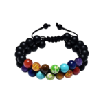 Braided Black 7 Chakra Bracelet