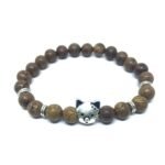 Wooden Cat Bracelet