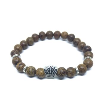 Wooden Crown Bracelet