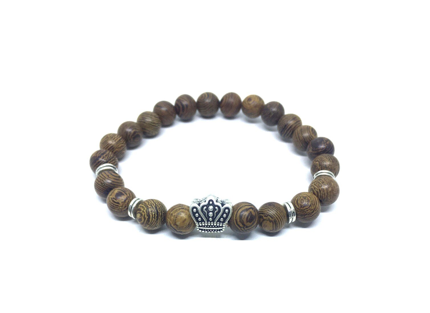 Wooden Crown Bracelet