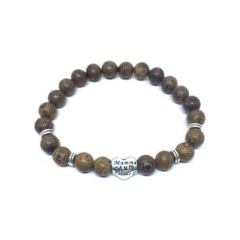 Wooden Bead Mom Bracelet