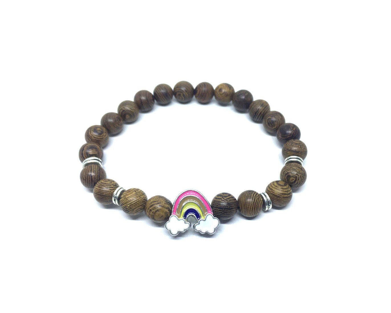 Wooden Rainbow Bracelet