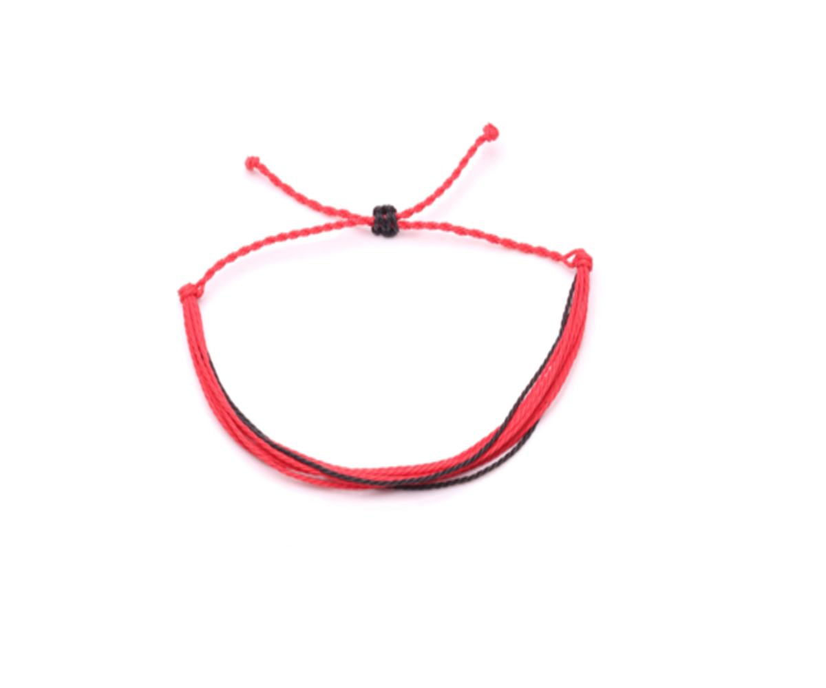 Red And Black String Bracelet