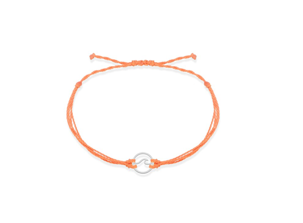 Wave Orange String Bracelet