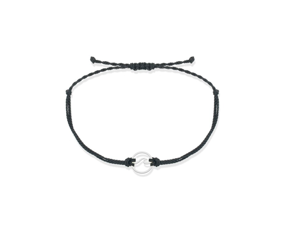 Wave Black String Bracelet