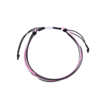 ZSTR-089 Black and Pink String Bracelet