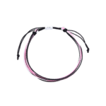 Black and Pink String Bracelet