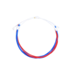 Red and Blue String Bracelet