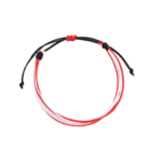 ZSTR-098 Red and White String Bracelet