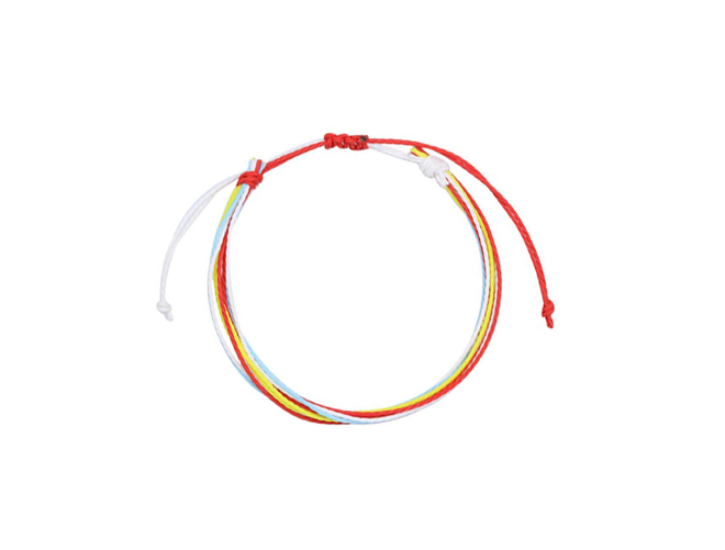 Orange Yellow Blue String Bracelet