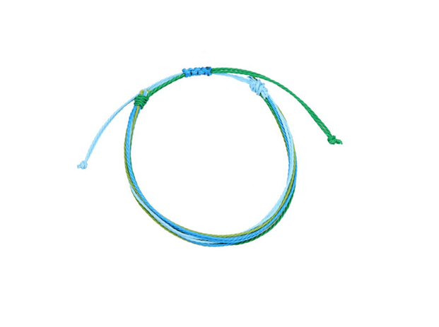 Green and Blue String Bracelet