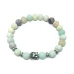 Yoga Amazonite Beads Buddha Bracelet