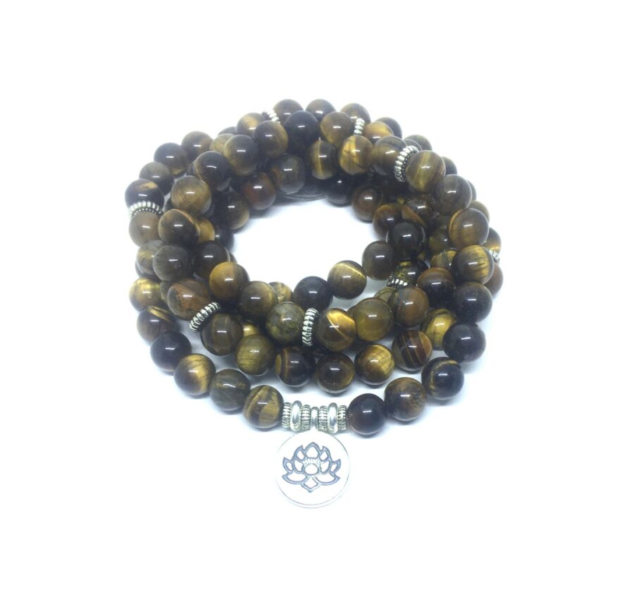 Yoga Tiger Eye Beads Prayer Bracelet