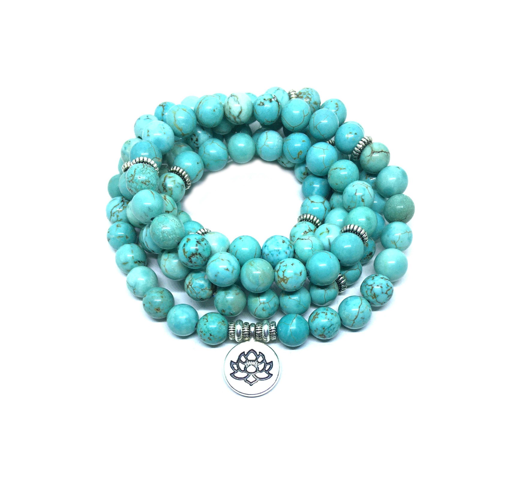 108 Turquoise Beads Yoga Bracelet