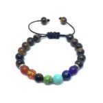 Yoga Tiger Eye Seven Chakra Bracelet