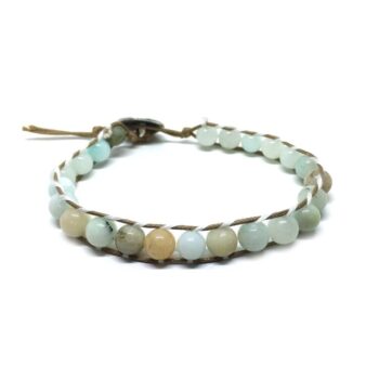 Yoga Amazonite Beads Wrap Bracelet