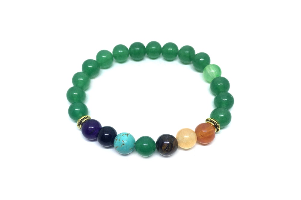 Yoga Jade Green Chakra Bracelet