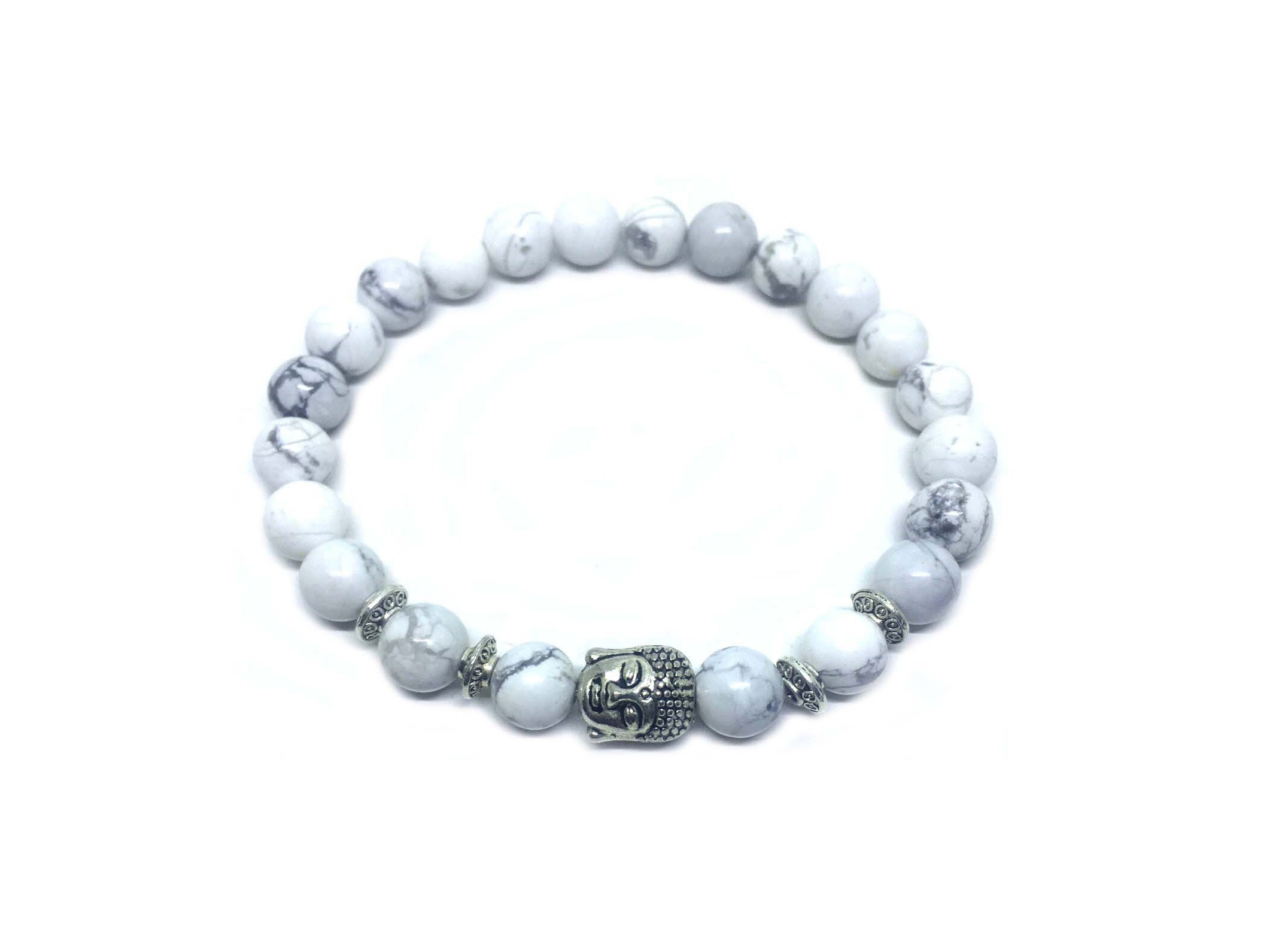 Yoga Howlite Beads Buddha Bracelet