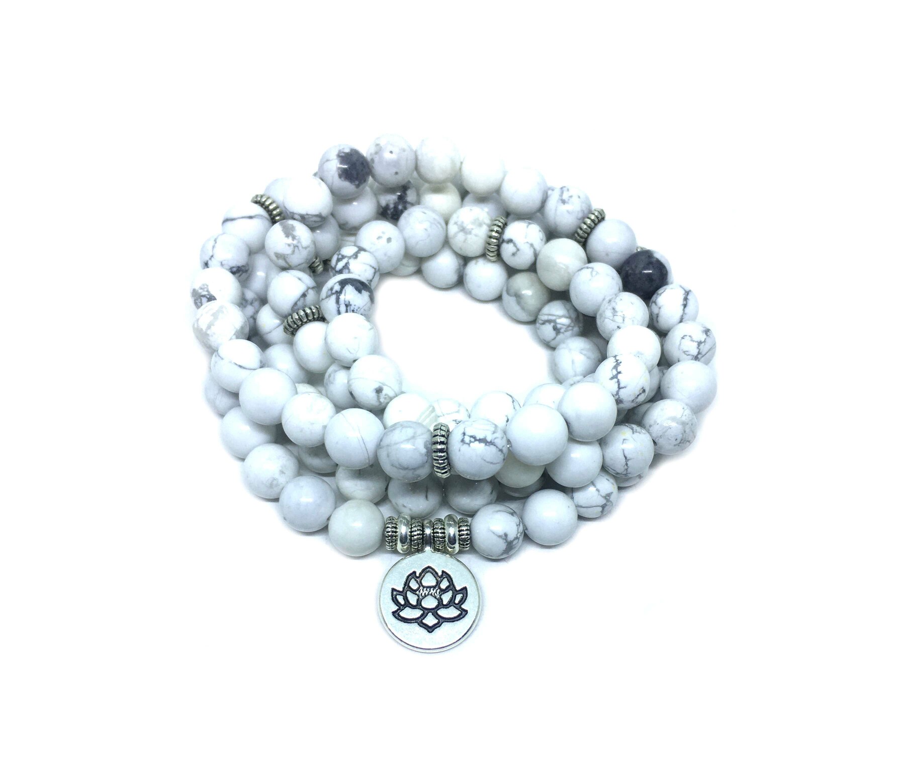 Yoga Howlite Beads Mala Bracelet