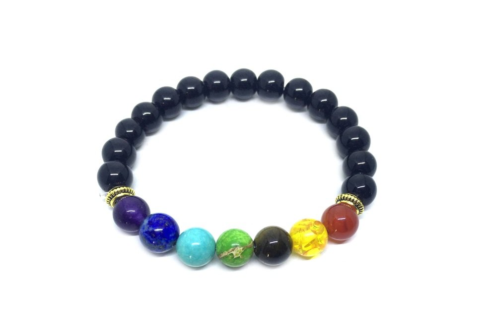 Mens Yoga Chakra Bracelet