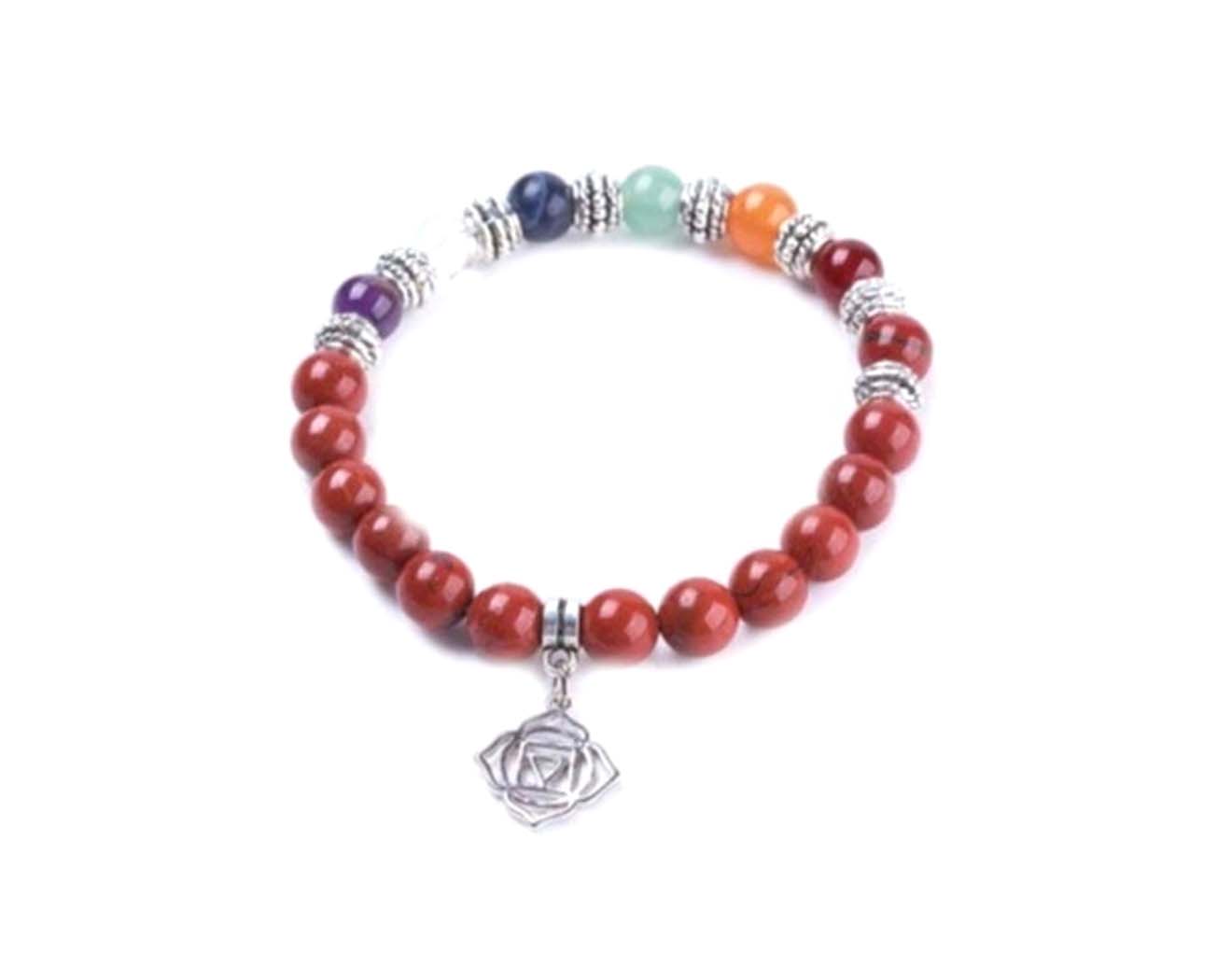 Yoga Seven Chakra Charm Bracelet