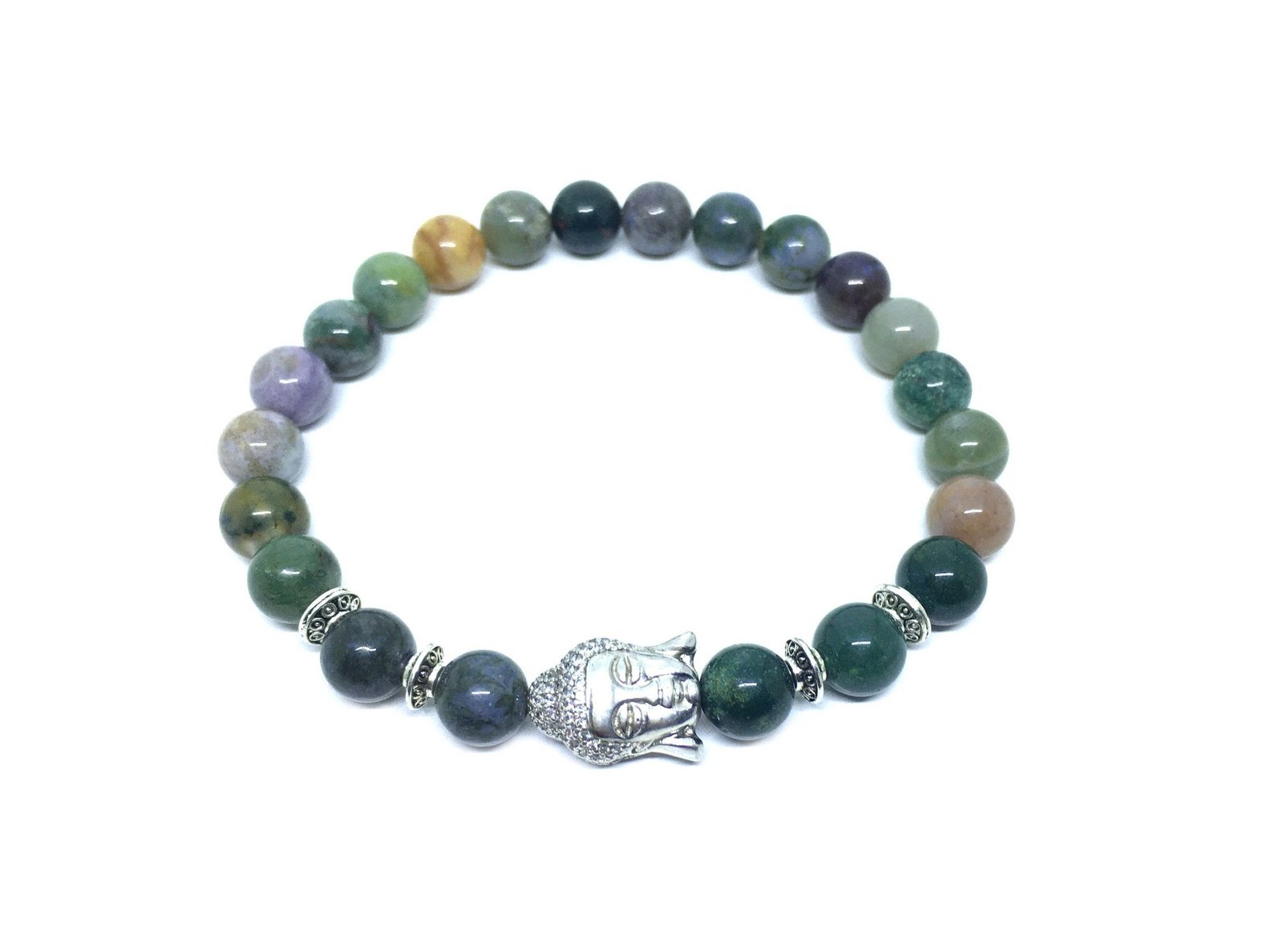 Yoga Agate Stone Buddha Bracelet