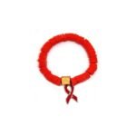 ZAW-013 Green Polymer Clay Bead Awareness Bracelet