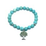 ZLIFE-005 Tree of Life Blue Turquoise Bracelet