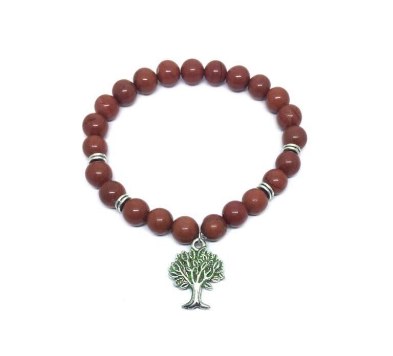 Tree of Life Jasper Bead Bracelet