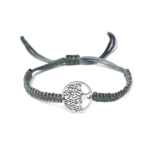 ZLIFE-011 Black Tree Of Life Cord Bracelet