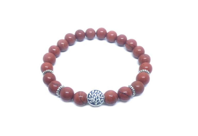 Tree of Life Jasper Beaded Bracelet