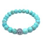 ZLIFE-016 Tree of Life Tiger Eye Beaded Bracelet