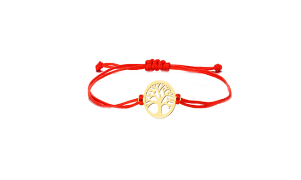 Red Tree of Life Friendship Bracelet