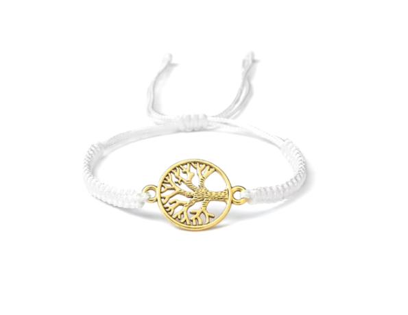 White Tree of Life Friendship Bracelet