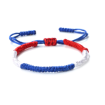 ZPATR-007 Handmade USA Patriotic Cord Bracelet