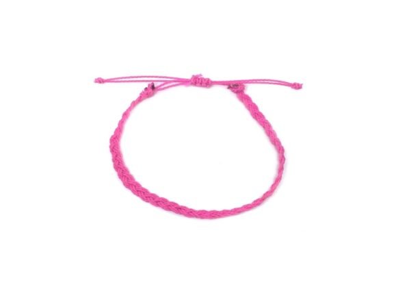 Pink String Braided Bracelet