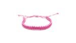 Dark and Light Pink Braided Bracelet