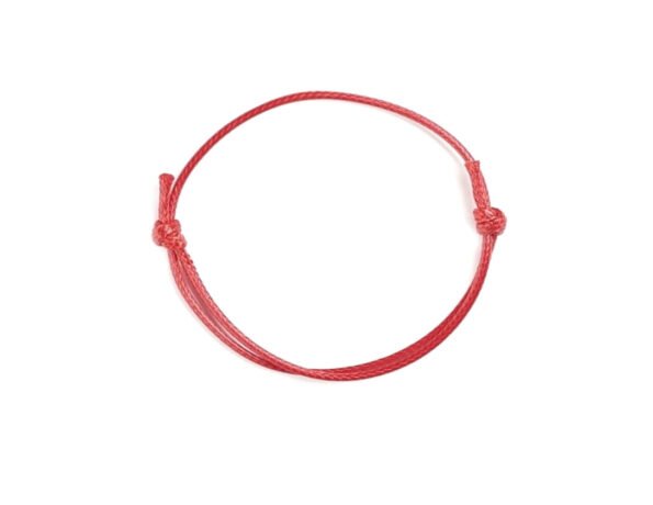 Adjustable Bracelet Knot- red