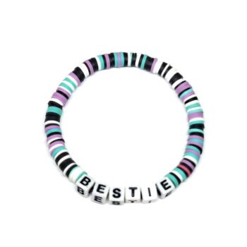 Clay Beaded BESTIE Friendship Bracelet